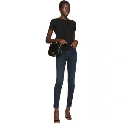 Shop Frame Blue Le High Skinny Jeans In Galloway