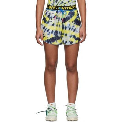 Shop Nike Multicolor Off-white Edition Tie-dye Nrg Shorts In 702 Volt