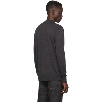 Shop Neil Barrett Grey Cashmere Travel Sweater In 364 Grey