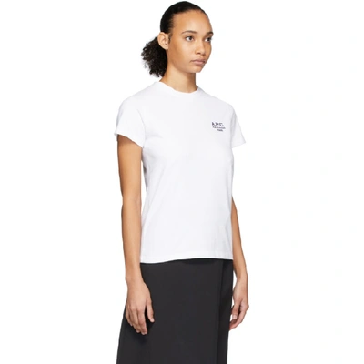 Shop Apc A.p.c. White Denise T-shirt In Blanc