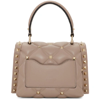 Shop Valentino Pink  Garavani Mini Candystud Bag In P45 Poudre