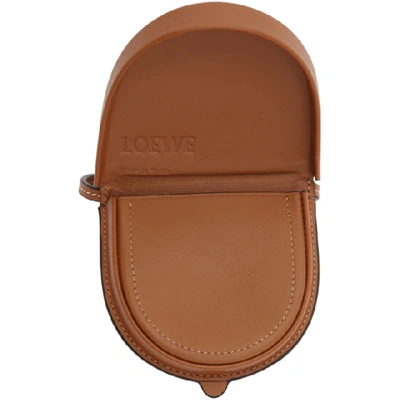 Shop Loewe Tan Mini Heel Pouch In 2530 Tan