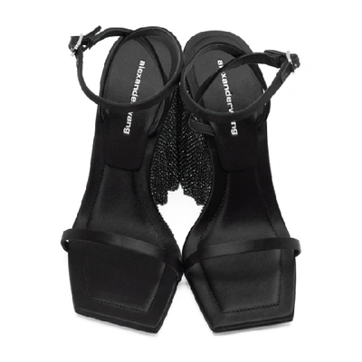 Shop Alexander Wang Black Blake Wedge Heels In 001 Black