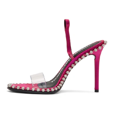 Alexander Wang Crystal Tubular Sandal Heels