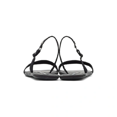 Shop Alexander Wang Black Foldable Ryder Sandals