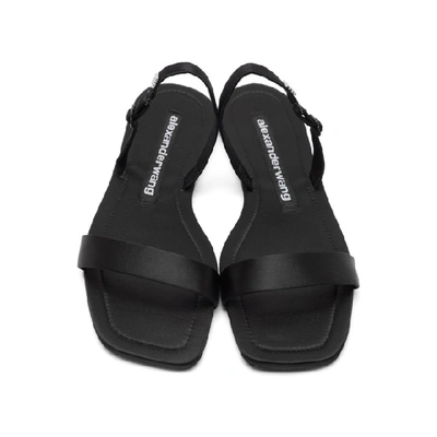 Shop Alexander Wang Black Foldable Ryder Sandals