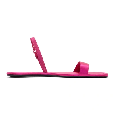Shop Alexander Wang Pink Foldable Ryder Sandals In Hot Pink