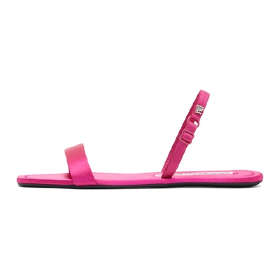 Shop Alexander Wang Pink Foldable Ryder Sandals In Hot Pink