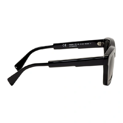 Shop Kuboraum Black C2 Bs Sunglasses In Black Shine
