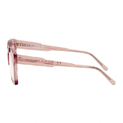 Shop Kuboraum Pink K5 Rc Glasses In Pinktrans