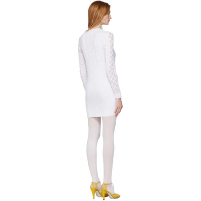 Shop See By Chloé See By Chloe White Lace Sweater Dress In 101 White