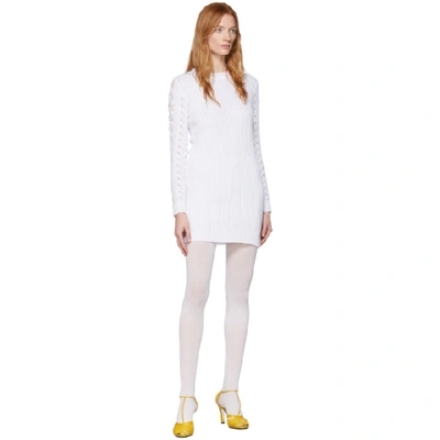 Shop See By Chloé See By Chloe White Lace Sweater Dress In 101 White