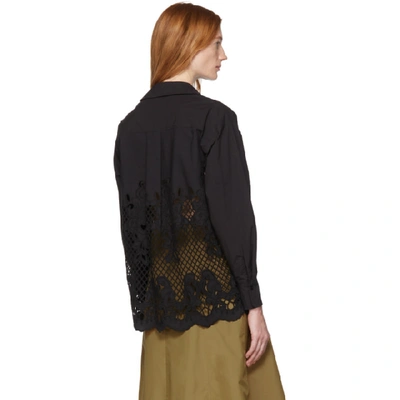 Shop See By Chloé See By Chloe Black Broderie Anglaise Shirt In 001 Black