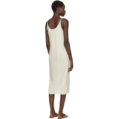 Shop Arch The Off-white Silk And Cashmere Dress In Ivory