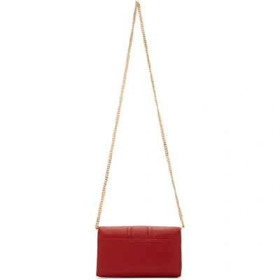 Shop See By Chloé See By Chloe Red Hana Chain Wallet In 665 Rdntred