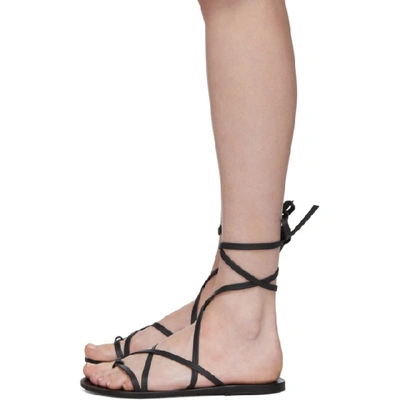 Shop Ancient Greek Sandals Black Morfi Sandals