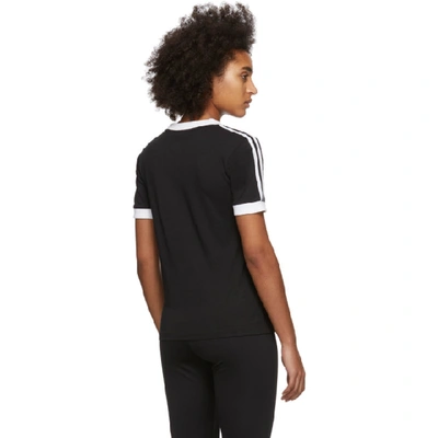 Shop Adidas Originals Black 3-stripes T-shirt
