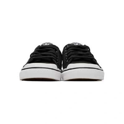 Shop Adidas Originals Black Nizza Trefoil Sneakers In Core Black