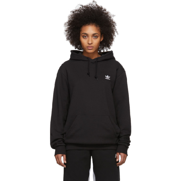 adidas originals essential hoodie black