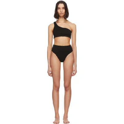 Shop Haight Black Crepe Perlin Bikini In 0001 Black