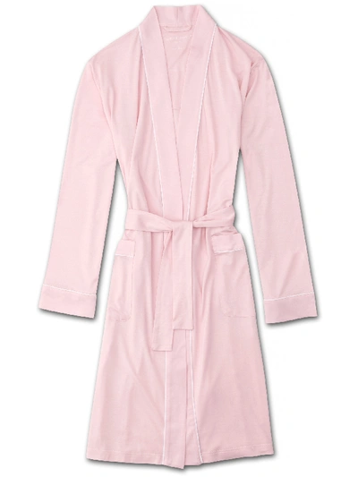 Shop Derek Rose Women's Dressing Gown Lara Micro Modal Stretch Pink