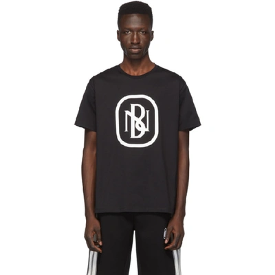 Shop Neil Barrett Black New Logo T-shirt In 524 Blk Whi