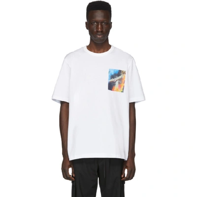 Shop Juun.j White Decal T-shirt In 1 White