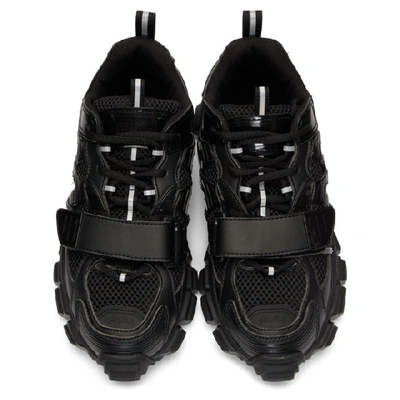 Shop Juunj Juun.j Black Strap Point Sneakers In 5 Black