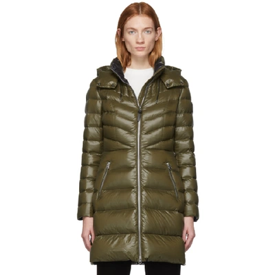 Shop Mackage Khaki Down Lara Coat In Army