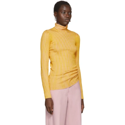 Shop Sies Marjan Pink And Yellow Victoire Turtleneck In Cb/rb Cloud