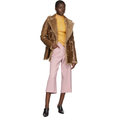 Shop Sies Marjan Pink And Yellow Victoire Turtleneck In Cb/rb Cloud