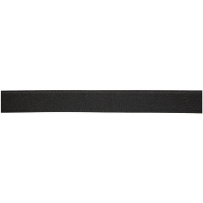 Shop Dolce & Gabbana Black Dauphine Logo Belt In 80999 Black