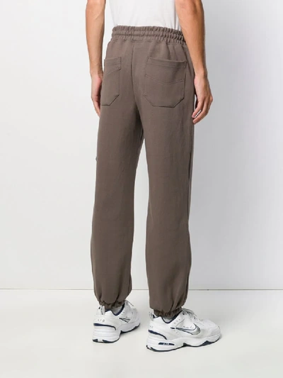 Shop Ader Error Embroidered Logo Patch Track Pants In Grey