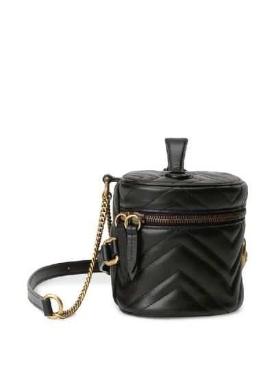 Shop Gucci Gg Marmont Mini Backpack In Black