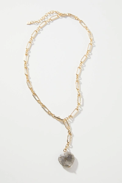 Shop Dannijo Pluto Pendant Necklace In Gold