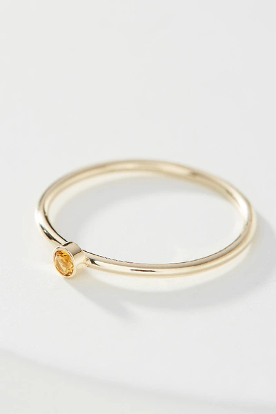 Shop Maya Brenner 14k Yellow Gold Birthstone Ring