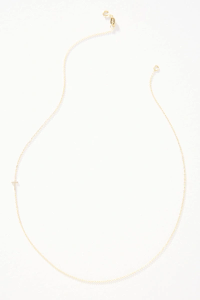 Shop Maya Brenner 14k Gold Asymmetrical Monogram Necklace