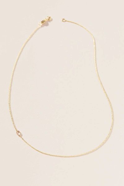 Shop Maya Brenner 14k Gold Asymmetrical Numeral Necklace In Assorted