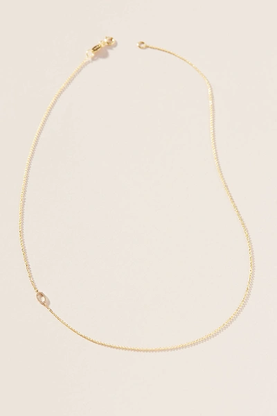 Maya Brenner 14k Gold Asymmetrical Numeral Necklace In Assorted