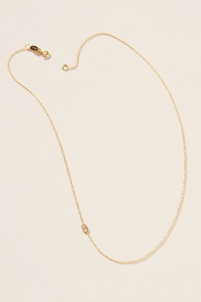 Maya Brenner 14k Gold Asymmetrical Numeral Necklace