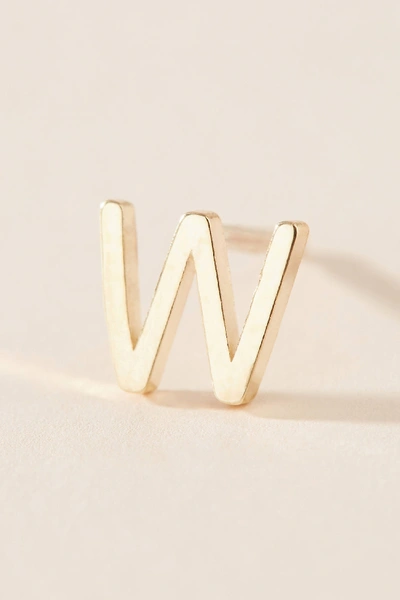 Maya Brenner 14k Yellow Gold Monogram Post Earring