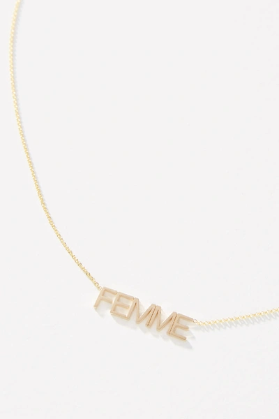 Shop Maya Brenner 14k Gold Femme Necklace