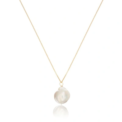 Shop Lily & Roo Gold Large Baroque Pearl Necklace