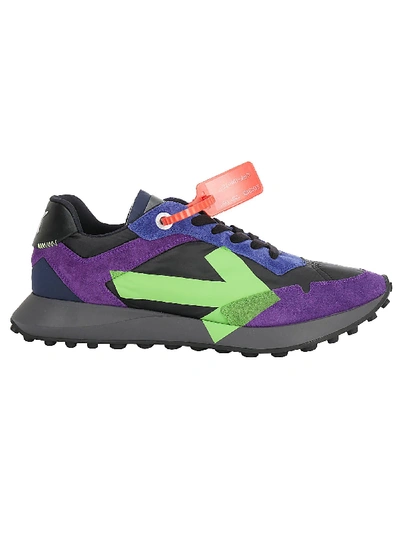 Shop Off-white Off White Arrow Sneakers In Violet/grey