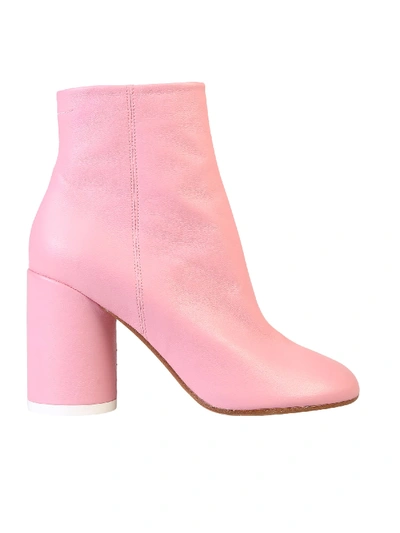 Shop Mm6 Maison Margiela Ankle Boots In Pink