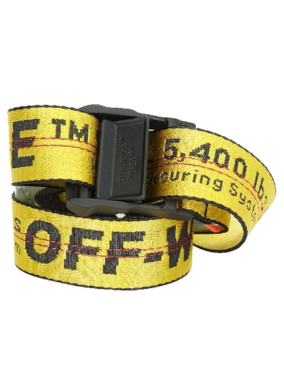 Shop Off-white Off White Industrial Belt In Yellow No