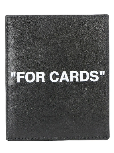 Shop Off-white Card Holder In Black/white