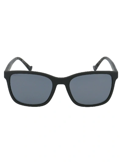 Shop Emporio Armani Sunglasses In Matte Black