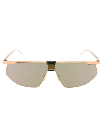 Shop Mykita Sunglasses In Safrane/pitchblack