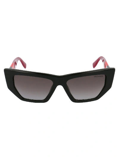 Shop Trussardi Sunglasses In Black